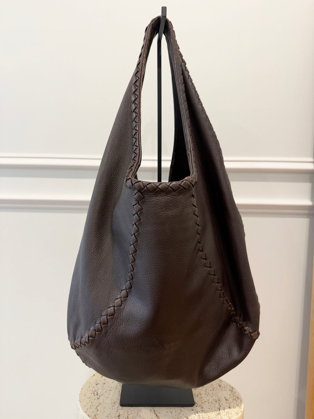 Bottega Veneta Brown Leather Hobo Bag