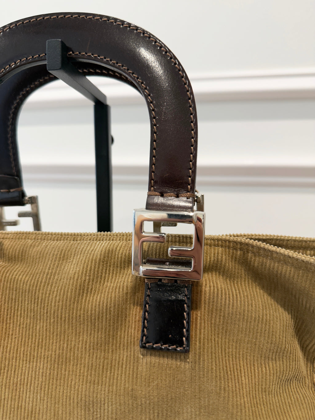 Fendi Corduroy Handbag