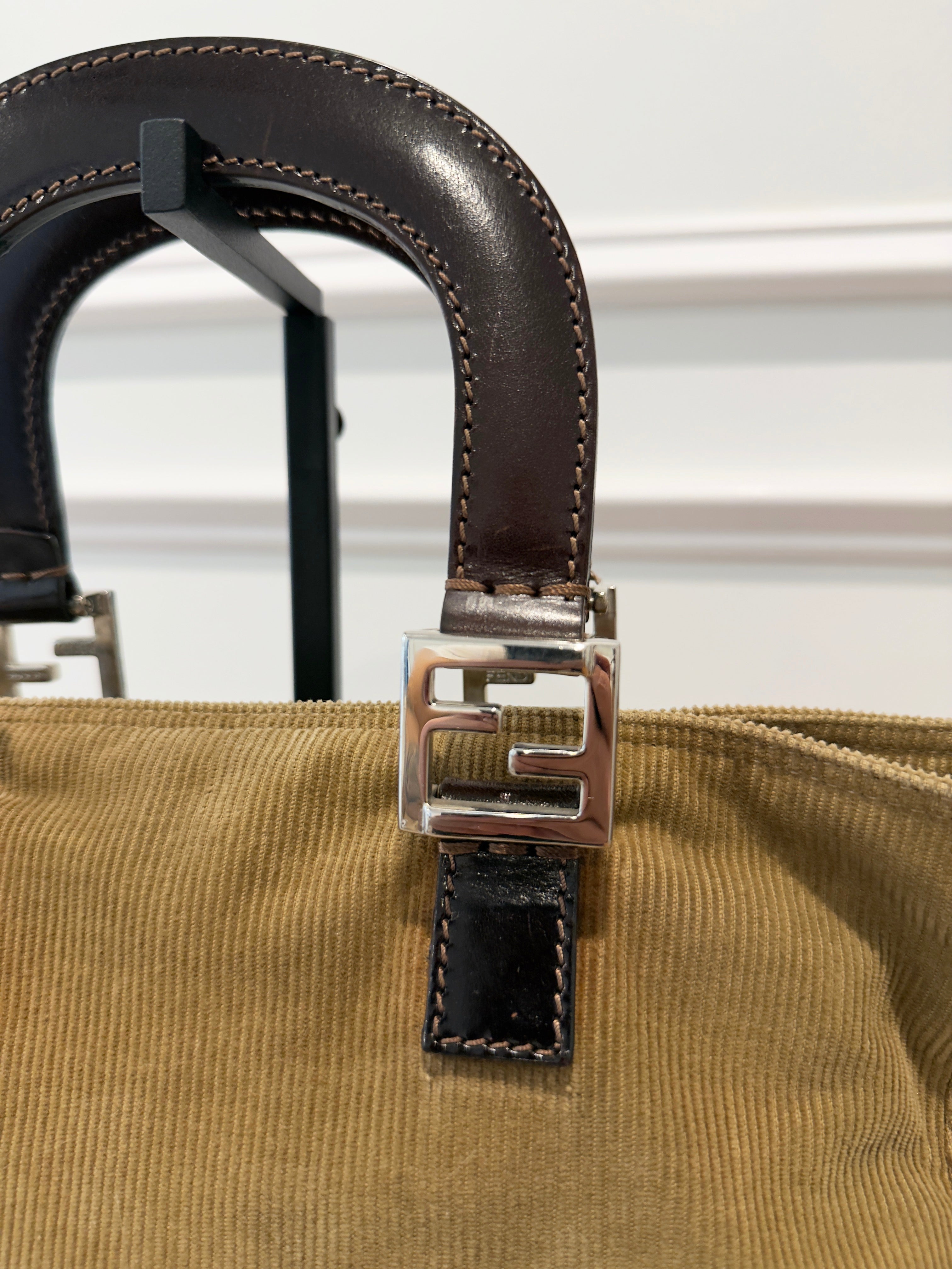 Fendi Corduroy Handbag