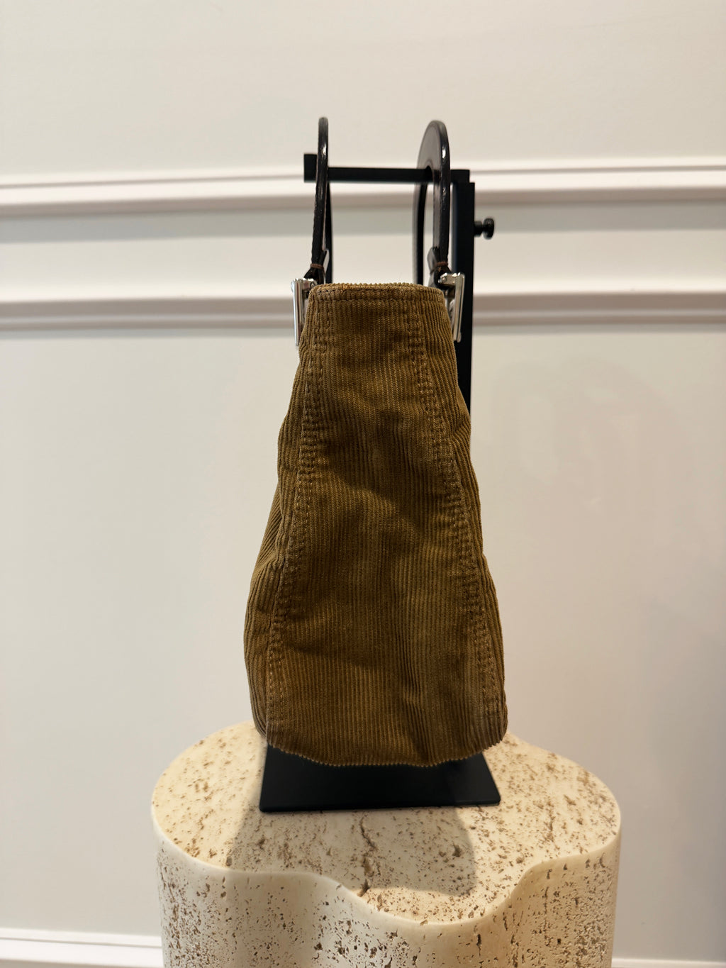 Fendi Corduroy Handbag