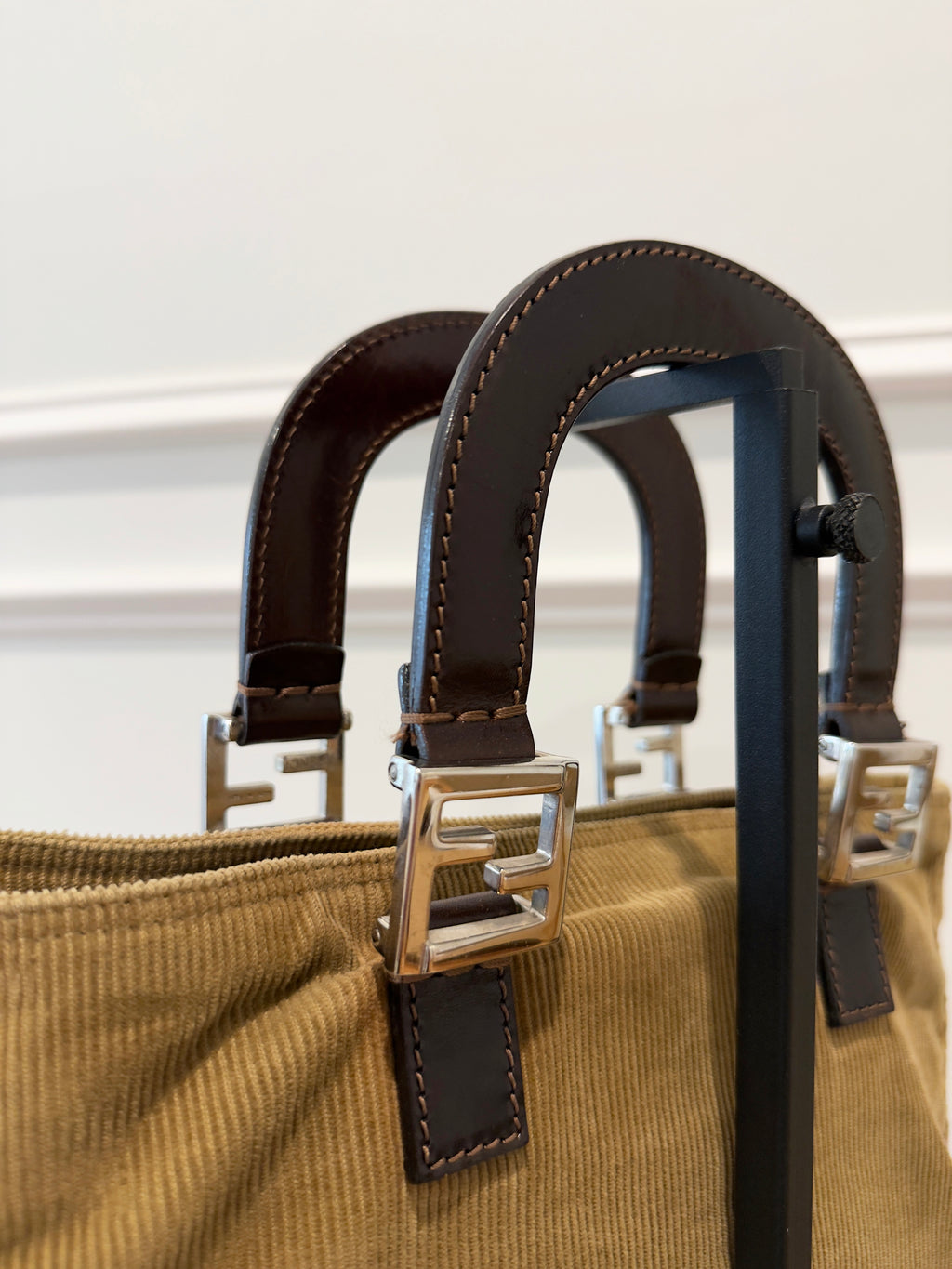 Fendi Corduroy Handbag