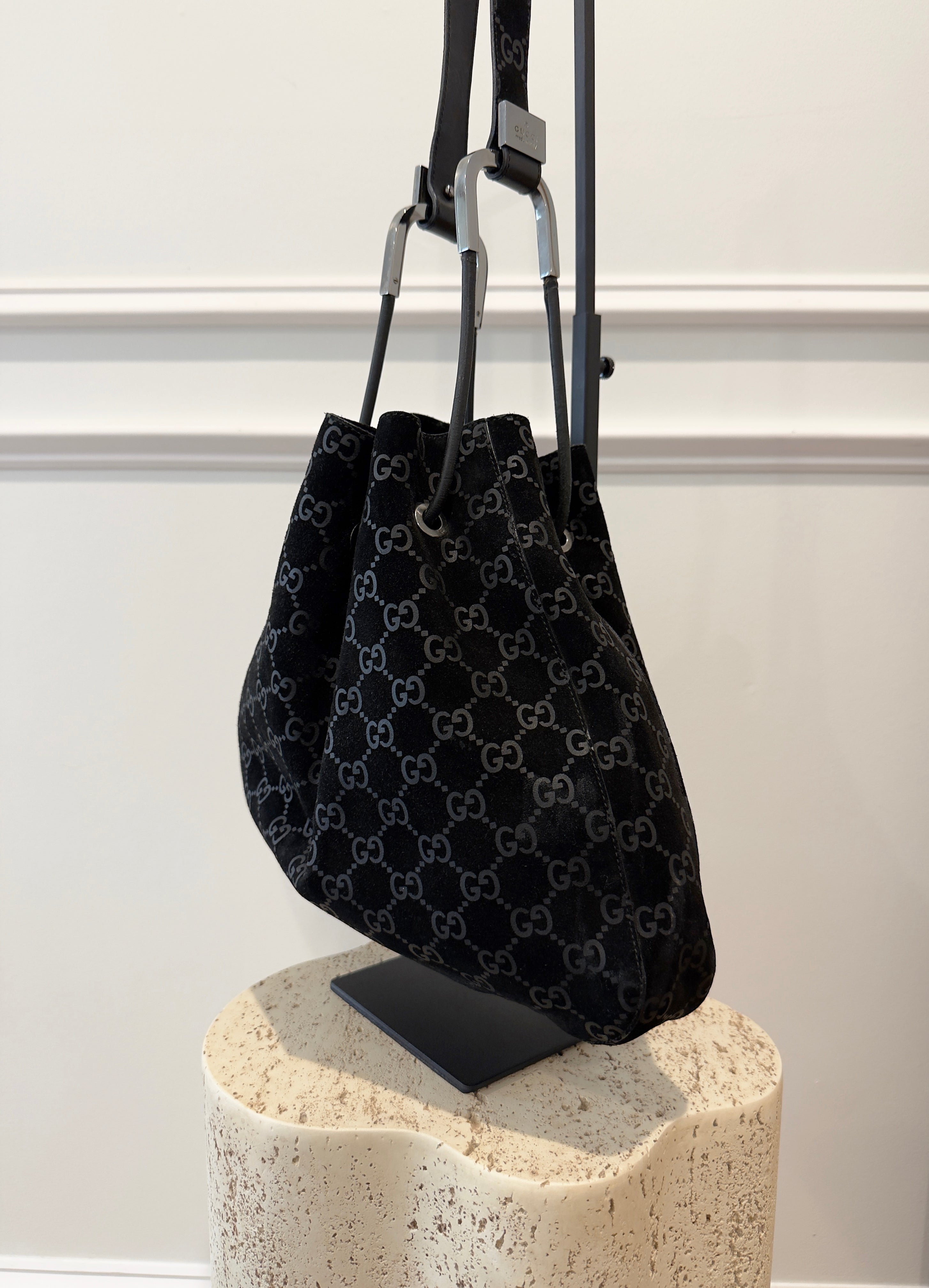 Black Gucci Silver Hardware