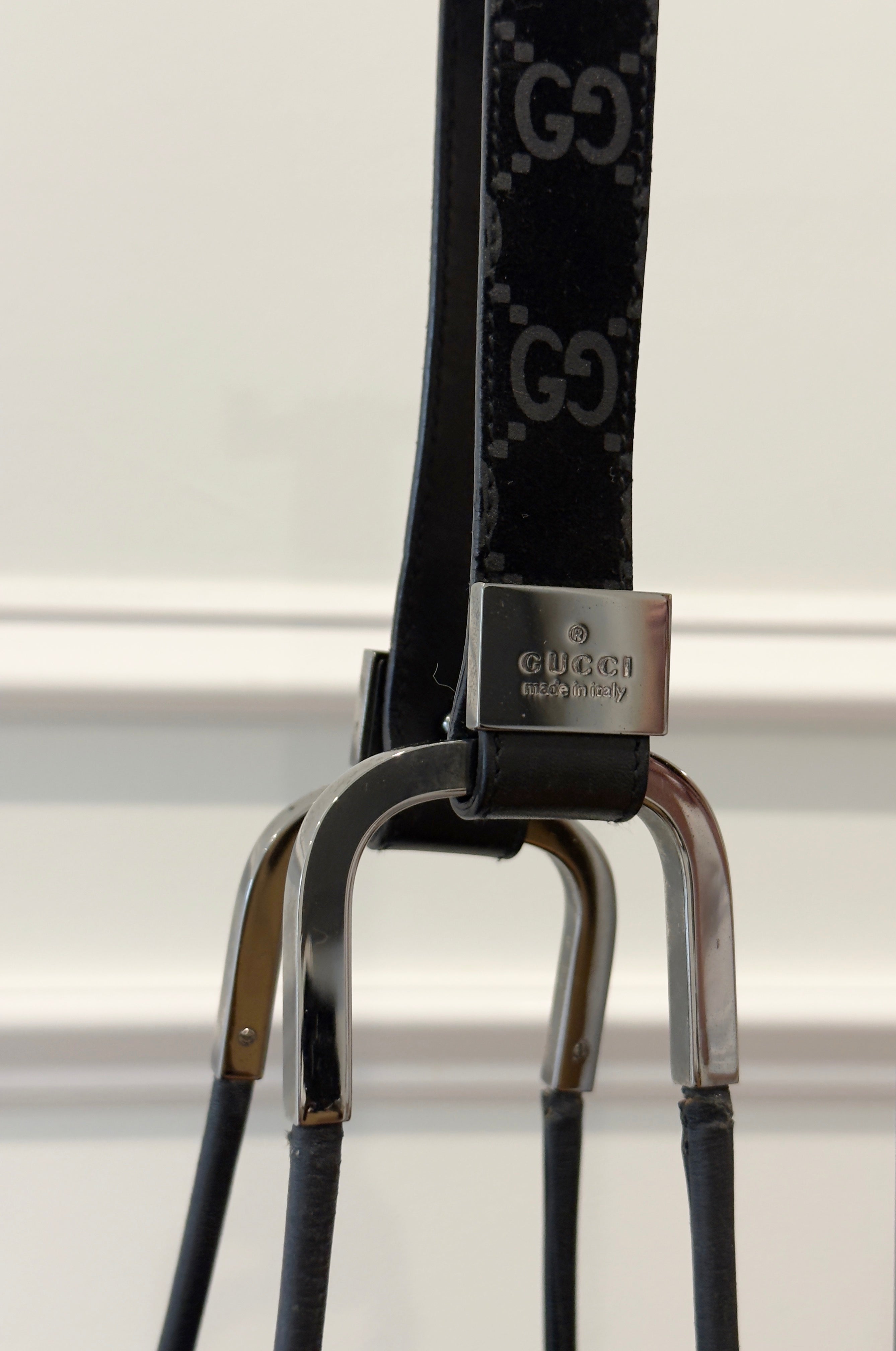 Black Gucci Silver Hardware