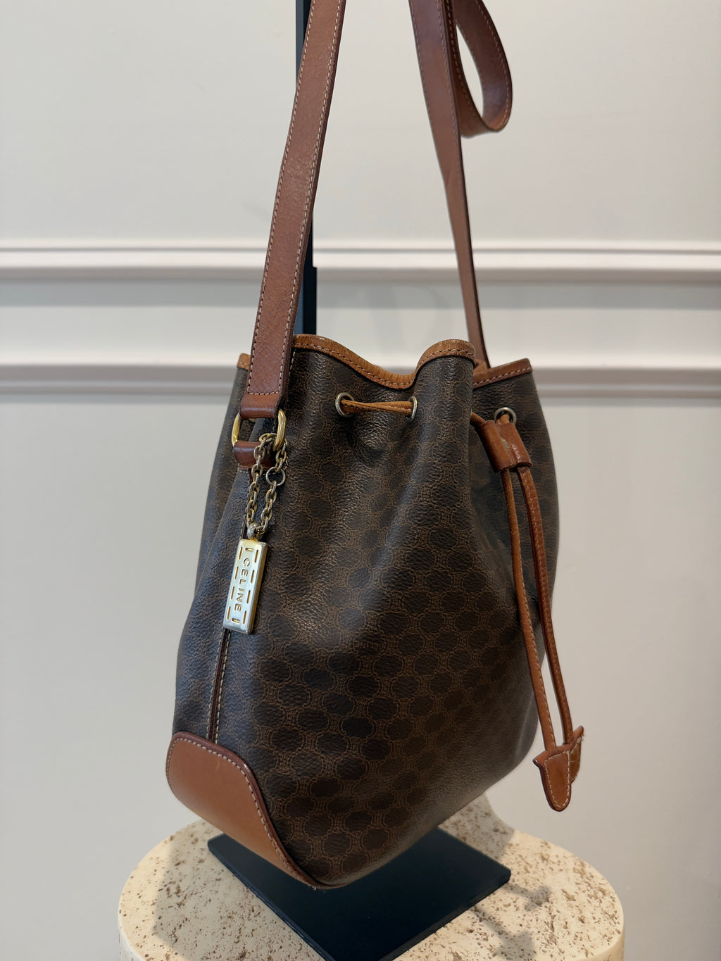 Celine Vintage Macadam Bucket Bag